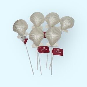 NWT- Scallop Shell Iridescent Picks Crafting, Wreaths, Decor